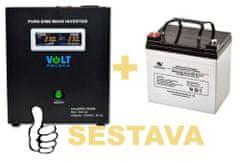 VS ELEKTRO Záložný zdroj 300W, sinusPRO-500W + AKU 33Ah