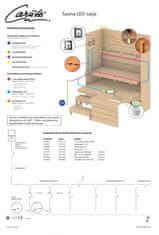 Cariitti  Sauna LED set, 3000K, 6x