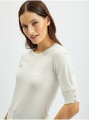 Orsay Krémový dámský lehký svetr XS