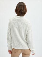 Orsay Bílý dámský vzorovaný svetr XS