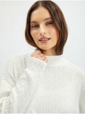 Orsay Bílý dámský vzorovaný svetr XS