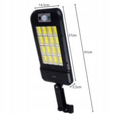 Izoksis Izoxis 19444 Pouličné osvetlenie solárne 240 LED COB, IP67, 72 W, 800 lm čierne