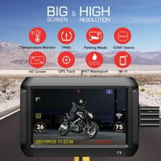Secutek Duálny kamerový systém na motocykel F9-TPMS
