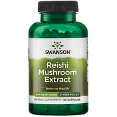 Swanson Reishi Mushroom Extract (Reishi extrakt), 500 mg, 90 kapsúl