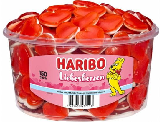 Haribo Liebesherzen - želé cukríky srdiečka 1200g