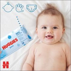 Huggies HUGGIES Single Pure Obrúsky vlhčené 56 ks