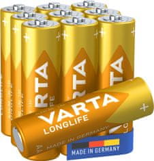 VARTA batérie Longlife AA, 10ks (Double Blister)