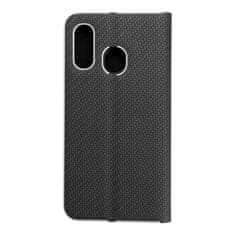 FORCELL Puzdro / obal pre Samsung Galaxy A40 čierne - kniha LUNA CARBON