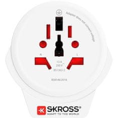 Skross cestovný adaptér Europe USB pre cudzincov v ČR, vr. 1x USB 2400mA PA30USB