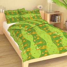 Dadka Obliečky bavlna do postieľky Žirafa zelená 90x130, 45x60 cm