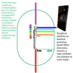 Feng shui Harmony Šungitová doštička na mobil guľatá - leštená veľkosť 25 mm