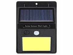 Verk  01391 Solárne vonkajšie 48 LED COB osvetlenie s pohybovým senzorom
