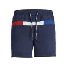 Jack&Jones Pánske kúpacie kraťasy JPSTFIJI Regular Fit 12232865 Seaborne (Veľkosť S)