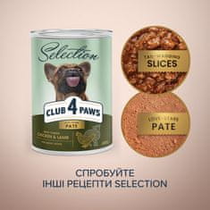 Club4Paws Premium Paštéta s kuracím a jahňacím mäsom 400 g