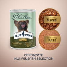 Club4Paws Premium Paštéta s kuracím a hovädzím mäsom 12 x 400 g