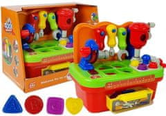 Lean-toys Súprava nástrojov Baby Workshop Sorter so zvukom a svetlom