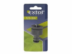 Extol Craft Rýchlospojka na záhradný ventil plastová 3/4", adaptér na 1/2", EXTOL CRAFT