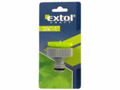 Extol Craft Rýchlospojka na záhradný ventil plastová 1", adaptér 3/4", EXTOL CRAFT