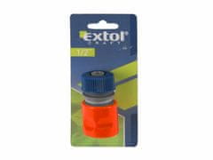 Extol Craft Rýchlospojka na hadicu plastová, 1/2", STOP ventil, EXTOL CRAFT