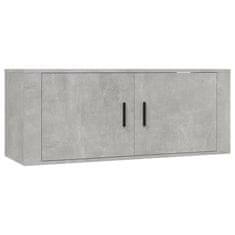 Vidaxl 6-dielna súprava TV skriniek betónovo-sivá spracované drevo