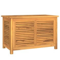 Petromila vidaXL Záhradný úložný box s vreckom 90x50x58 cm masívny teak