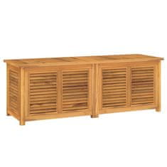 Petromila vidaXL Záhradný úložný box s vreckom 150x50x53 cm masívny teak