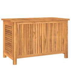 Petromila vidaXL Záhradný úložný box s vreckom 90x50x58 cm masívny teak