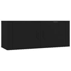 Vidaxl 8-dielna súprava TV skriniek čierna spracované drevo