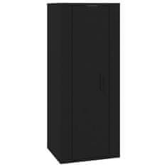 Vidaxl 6-dielna súprava TV skriniek čierna spracované drevo