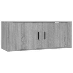 Vidaxl 8-dielna súprava TV skriniek sivý dub sonoma spracované drevo
