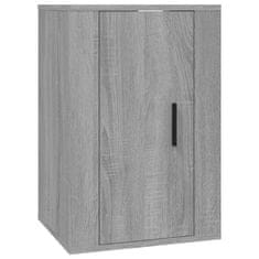 Vidaxl 5-dielna súprava TV skriniek sivý dub sonoma spracované drevo