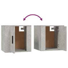 Vidaxl 3-dielna súprava TV skriniek betónová sivá spracované drevo