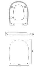 CERSANIT Wc sedátko duroplast soft-close easy off (K667-001)