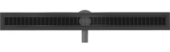 Mexen Flat 360° m33 podlahový žľab otočný 90, čierny (1733090-40)