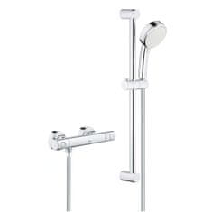 Grohe Grohtherm 800 Cosmopolitan - Sprchový set s termostatom na stenu, 2 prúdy, chróm 34768000