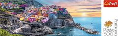 Trefl Panoramatické puzzle Vernazza pri západe slnka, Taliansko 500 dielikov