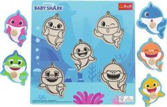 Trefl Drevená vkladačka Baby Shark