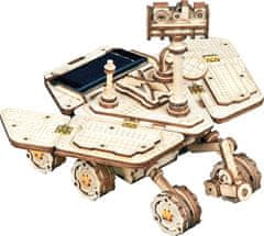 Robotime Rokr 3D drevené puzzle Planetárne vozítko Vagabond Rover na solárny pohon 153 dielikov