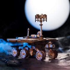 Robotime Rokr 3D drevené puzzle Planetárne vozítko Vagabond Rover na solárny pohon 153 dielikov
