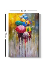 Wallity Obraz na plátne Raining rainbow 50x70 cm