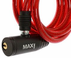 MAX1 zámok špirála 1200x8 mm červený