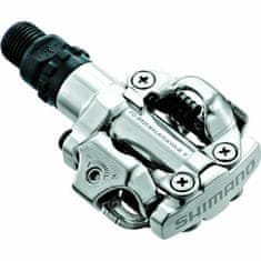 Shimano pedále SPD PD-M520S strieborné s kuframi SM-SH51 v krabičke