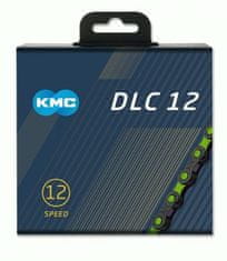 KMC reťaz DLC 12 zeleno/čierny v krabičke 126 čl.