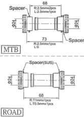 MAX1 os Evo SHIMANO s podložkami BSA