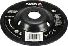 YATO Rotačná rašpľa uhlová jemná 125 mm typ 2