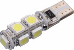 Compass Žiarovka 9 SMD LED 12V T10 s rezistorom CAN-BUS ready biela