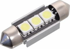 Compass Žiarovka 3 SMD LED 12V suf. SV8.5 36mm s rezistorom CAN-BUS ready biela