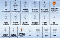 Compass Žiarovky 12V servisný box MEGA H1+H7+poistky