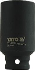 YATO Nadstavec 1/2" rázový šesťhranný hlboký 30 mm CrMo