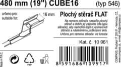 Compass Stierač FLAT BULK (CUBE16) 19"/480mm